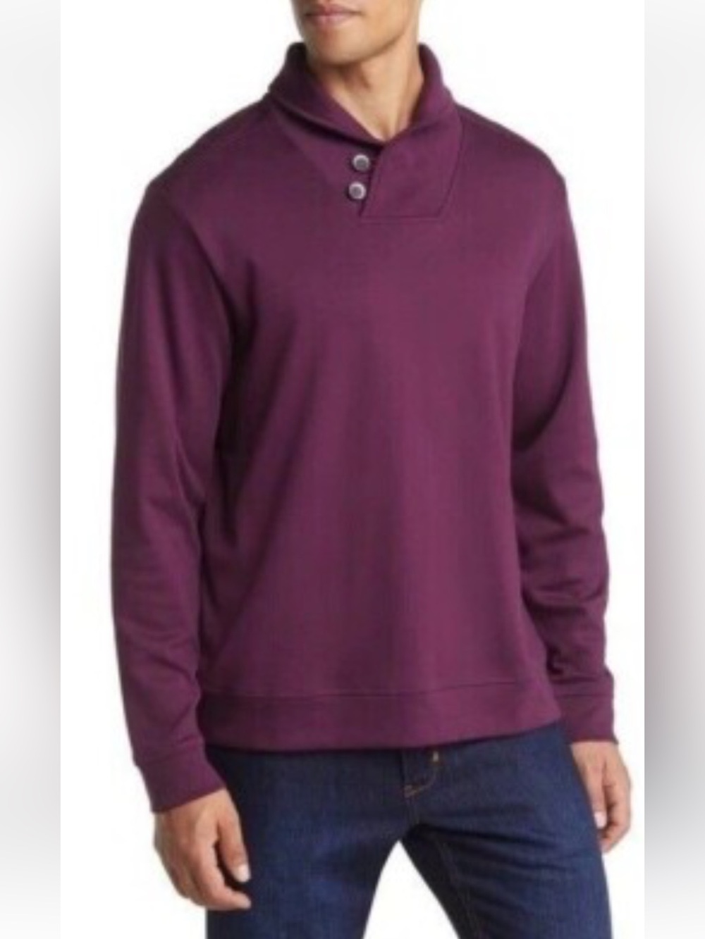 Tommy Bahama shawl martinique sweatshirt man’s rum berry XL